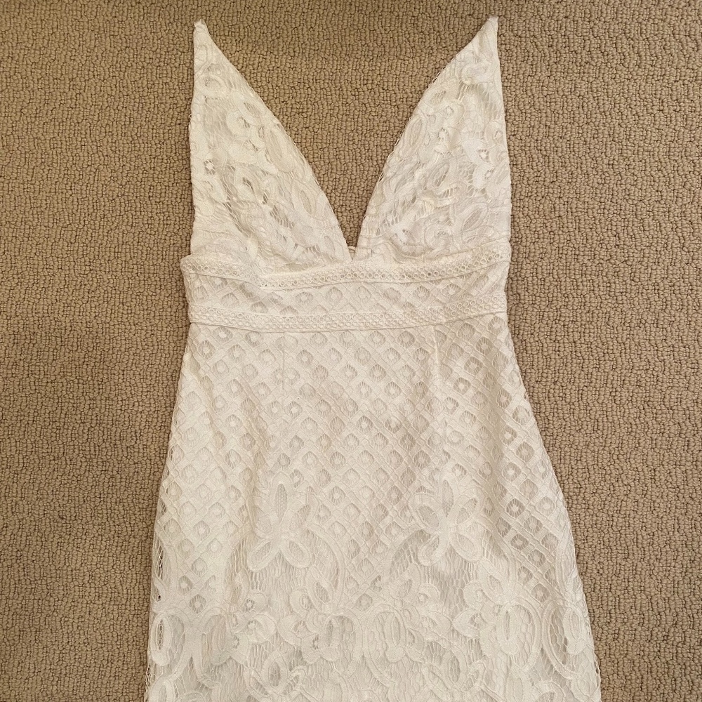 Lace Mini White Dress